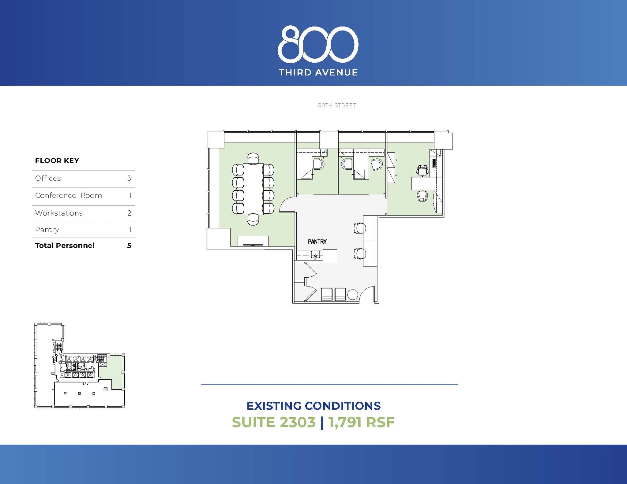 800 Third Ave, New York, NY à louer Plan d’étage– Image 1 sur 1