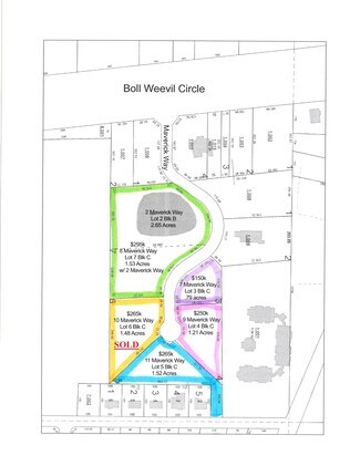 Plus de détails pour 7, 8, 9, & 11 Maverick Way – Terrain à vendre, Enterprise, AL