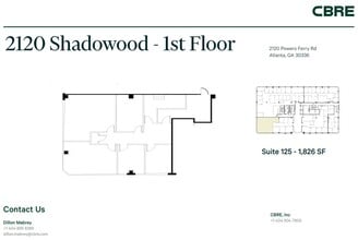 2100 Powers Ferry Rd SE, Atlanta, GA à louer Plan d’étage– Image 1 sur 1