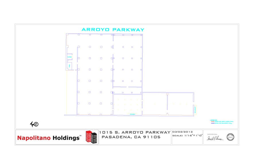1015 S Arroyo Pky, Pasadena, CA à louer - Plan d’étage – Image 3 sur 8