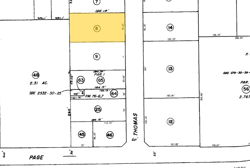7101 Thomas St, Buena Park, CA à louer - Plan cadastral – Image 1 sur 2