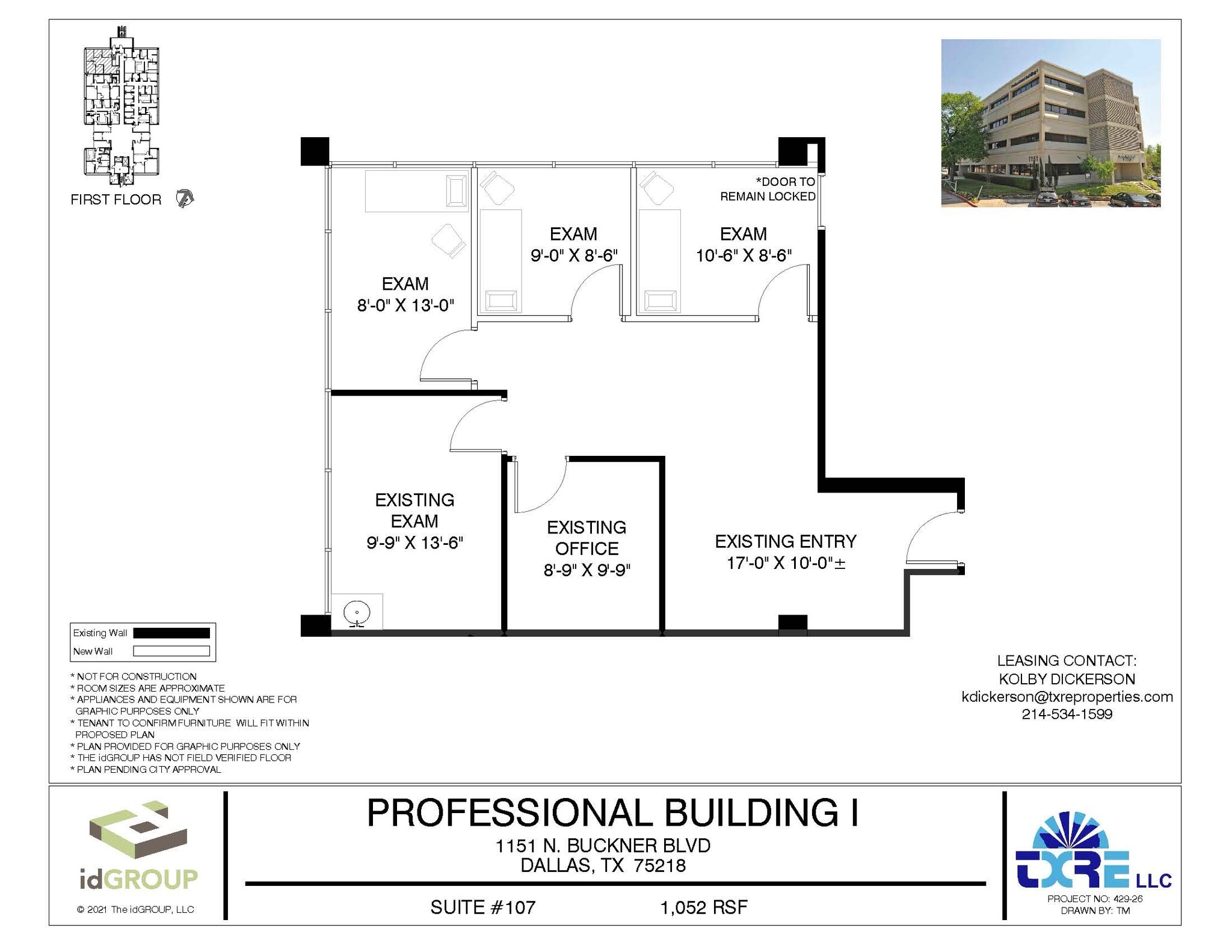 1151 N Buckner Blvd, Dallas, TX à louer Plan d’étage– Image 1 sur 1