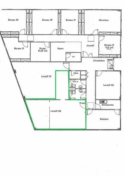 Bureau dans Hérouville-Saint-Clair à louer - Plan d’étage – Image 3 sur 3