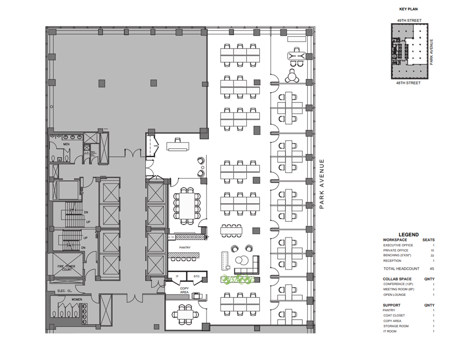 280 Park Ave, New York, NY à louer Plan d’étage– Image 1 sur 1