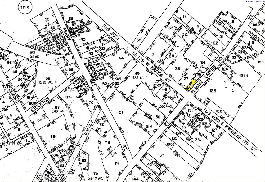 2 W Bridge St, New Hope, PA à vendre - Plan cadastral – Image 2 sur 2