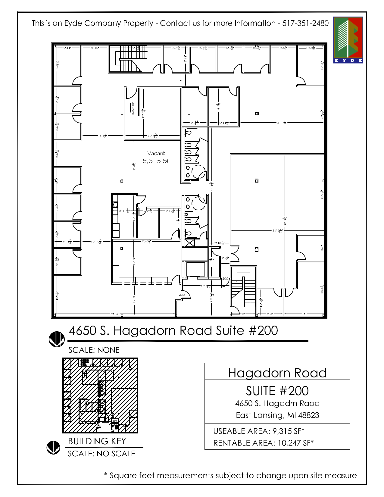 4650 S Hagadorn Rd, East Lansing, MI à louer Plan d’étage– Image 1 sur 1