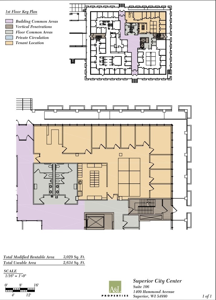 1409 Hammond Ave, Superior, WI à louer Plan d’étage– Image 1 sur 1