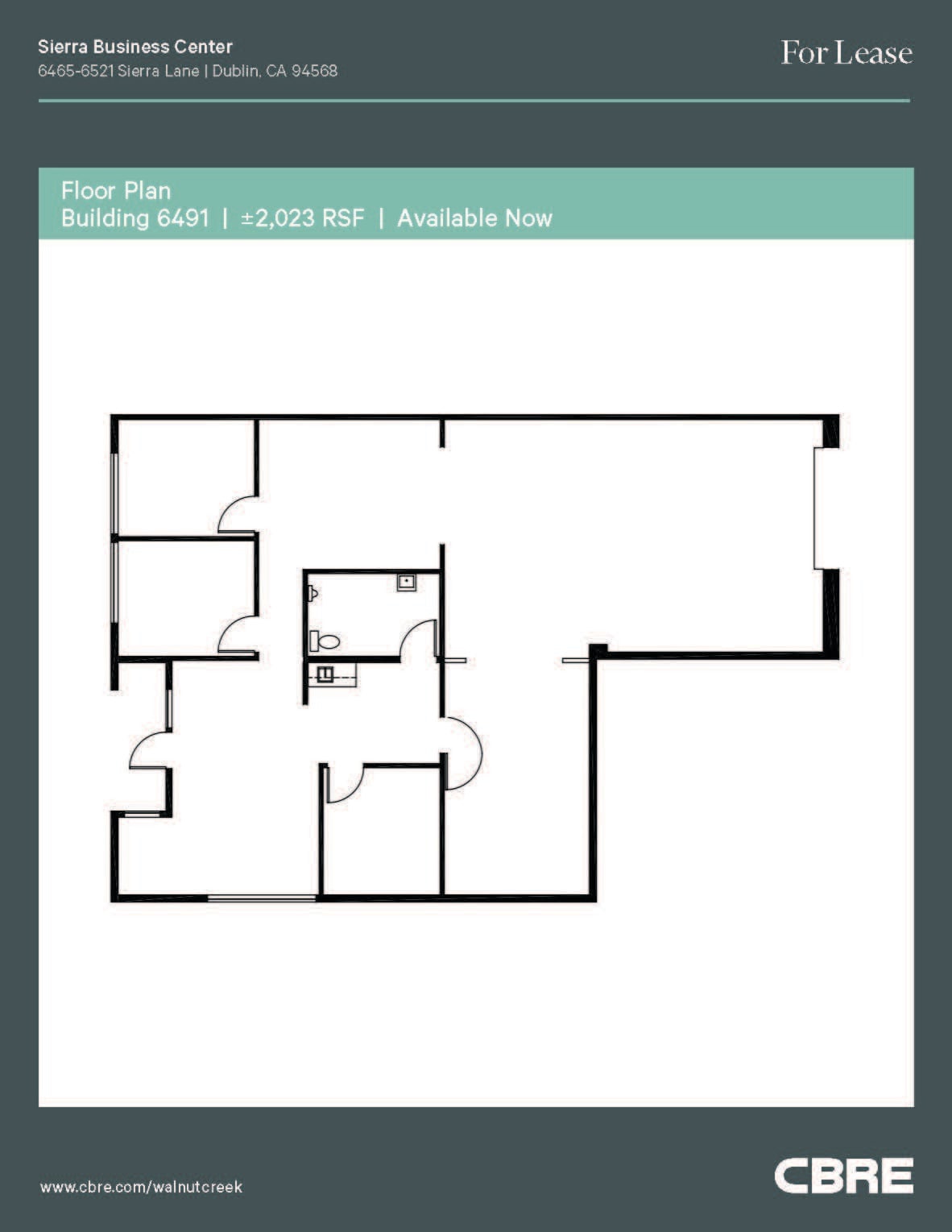 6491-6557 Sierra Ln, Dublin, CA à louer Plan d’étage– Image 1 sur 1
