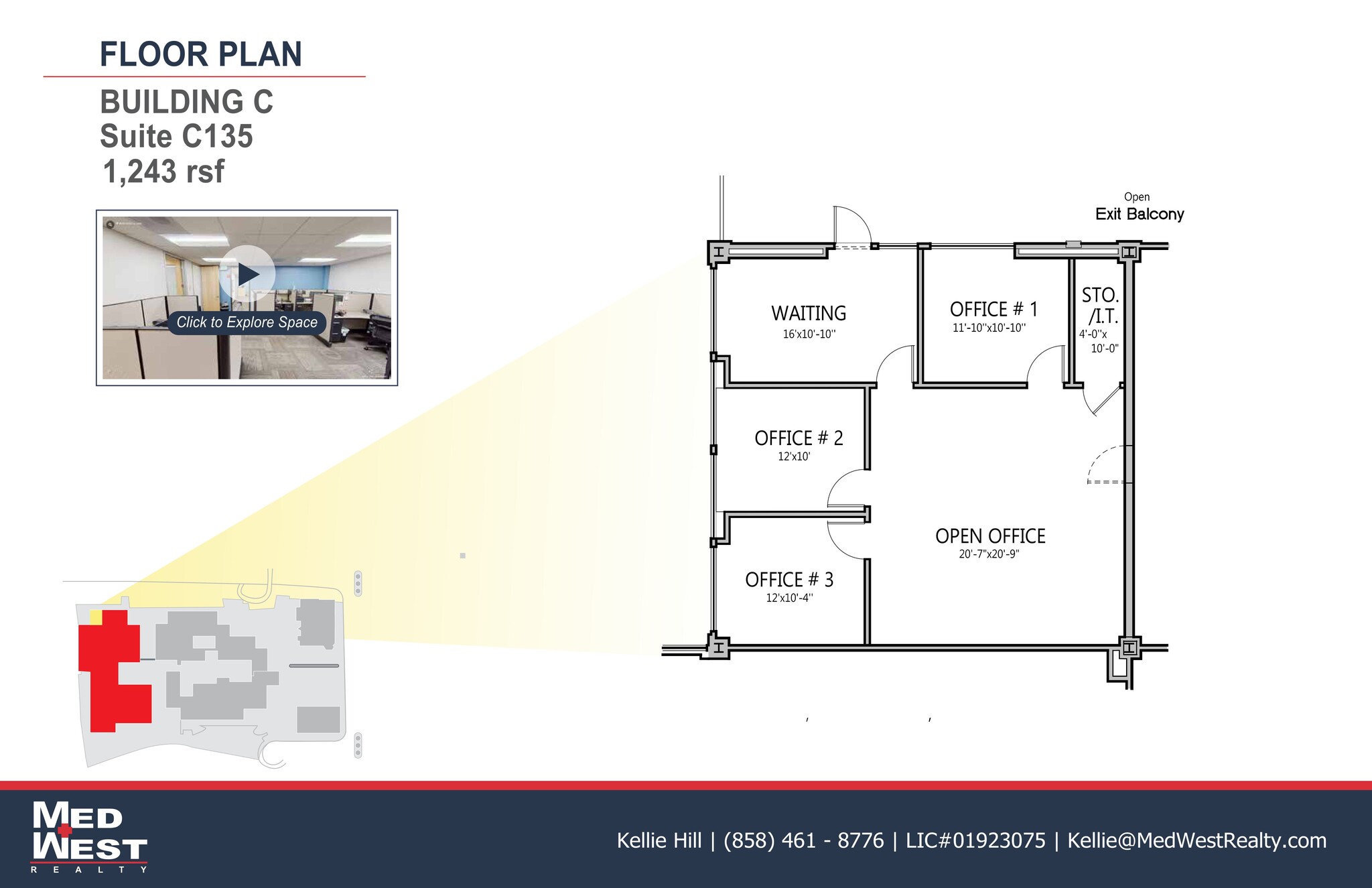 8950 Villa La Jolla Dr, La Jolla, CA à louer Plan d’étage– Image 1 sur 1