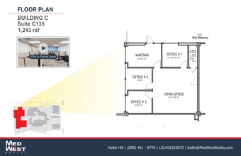 8950 Villa La Jolla Dr, La Jolla, CA à louer Plan d’étage– Image 1 sur 1