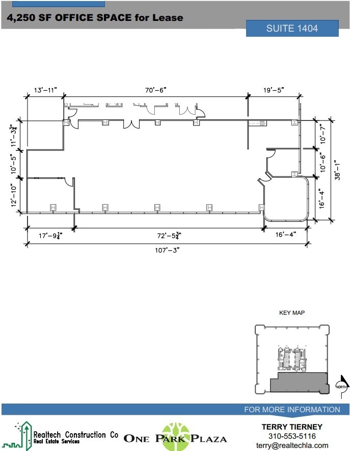 3250 Wilshire Blvd, Los Angeles, CA à louer Plan d’étage– Image 1 sur 1