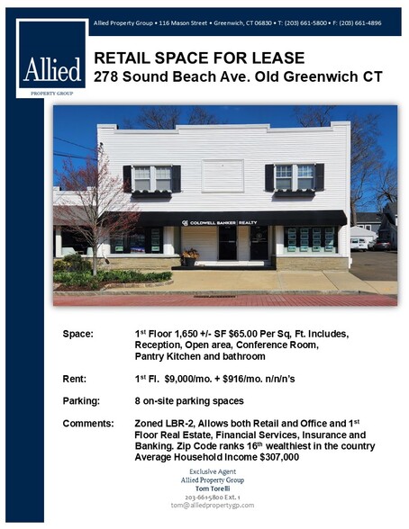 272-278 Sound Beach Ave, Old Greenwich, CT à louer - Photo de l’immeuble – Image 1 sur 7