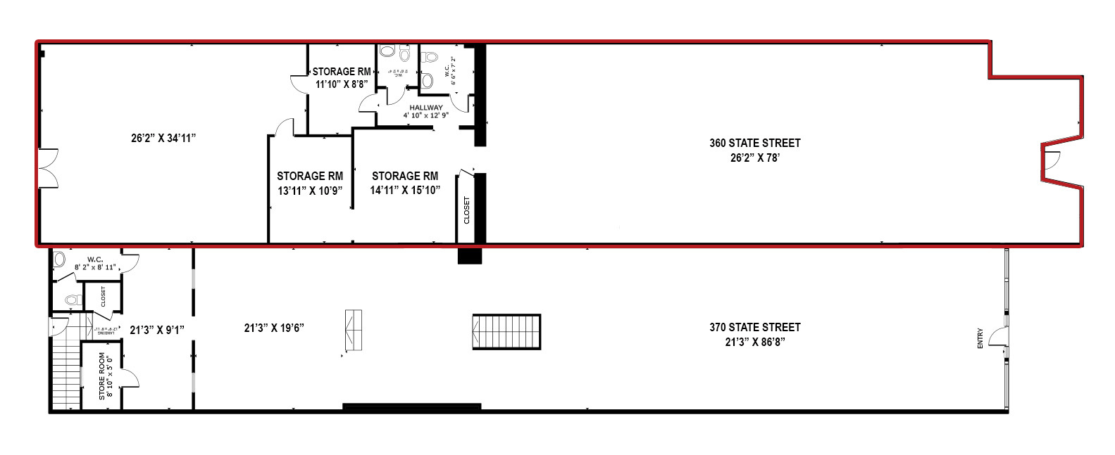 360 & 370 State Street, Salem, OR à louer Plan d’étage– Image 1 sur 1