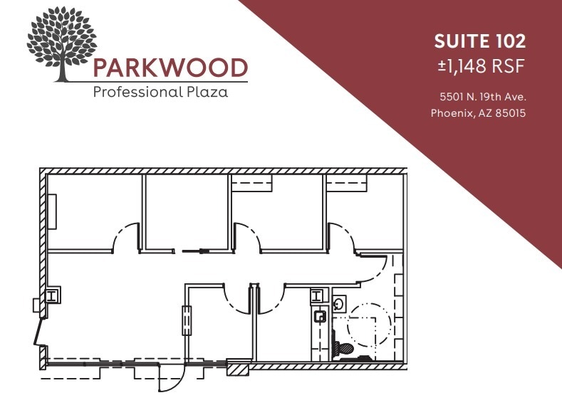 5501 N 19th Ave, Phoenix, AZ à louer Plan d’étage– Image 1 sur 1