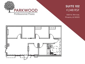 5501 N 19th Ave, Phoenix, AZ à louer Plan d’étage– Image 1 sur 1