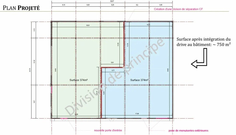 Local commercial dans Ennetières-en-Weppes à louer - Plan d’étage – Image 3 sur 3