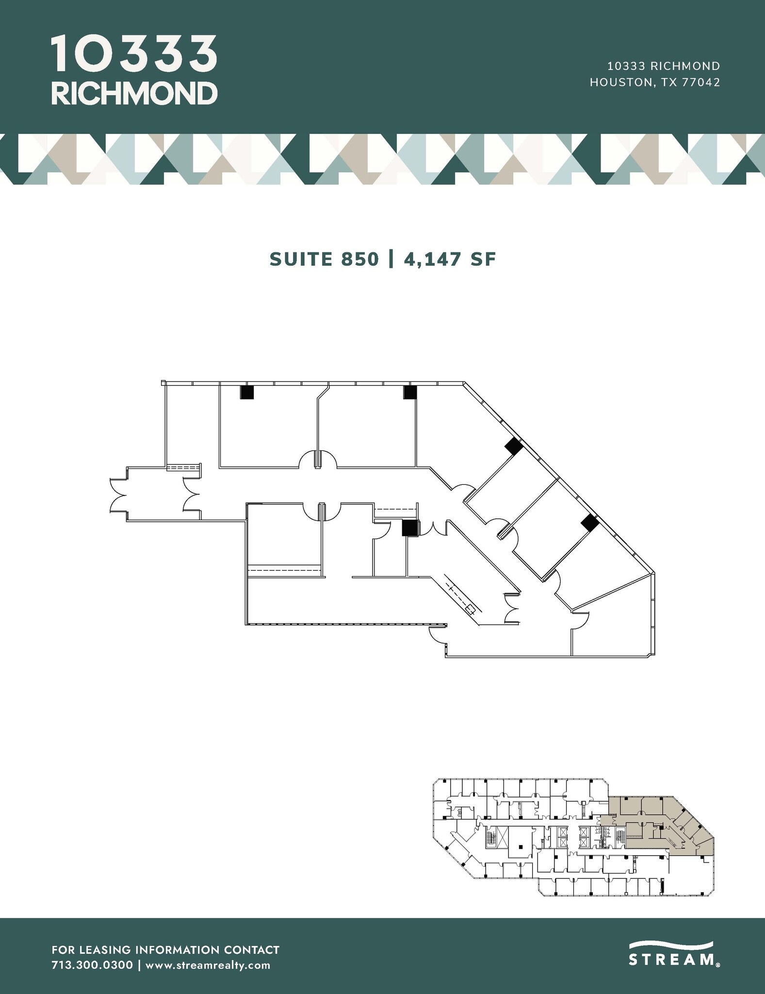 10333 Richmond Ave, Houston, TX à louer Plan d’étage– Image 1 sur 1