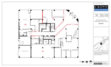 2630 Skymark Ave, Mississauga, ON à louer Plan d’étage– Image 1 sur 1