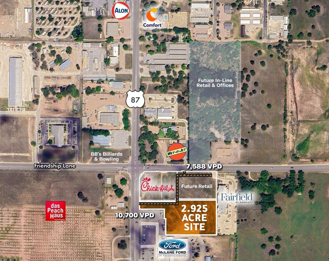 US Highway 87 & Friendship Lane, Fredericksburg, TX à louer Photo principale– Image 1 sur 3