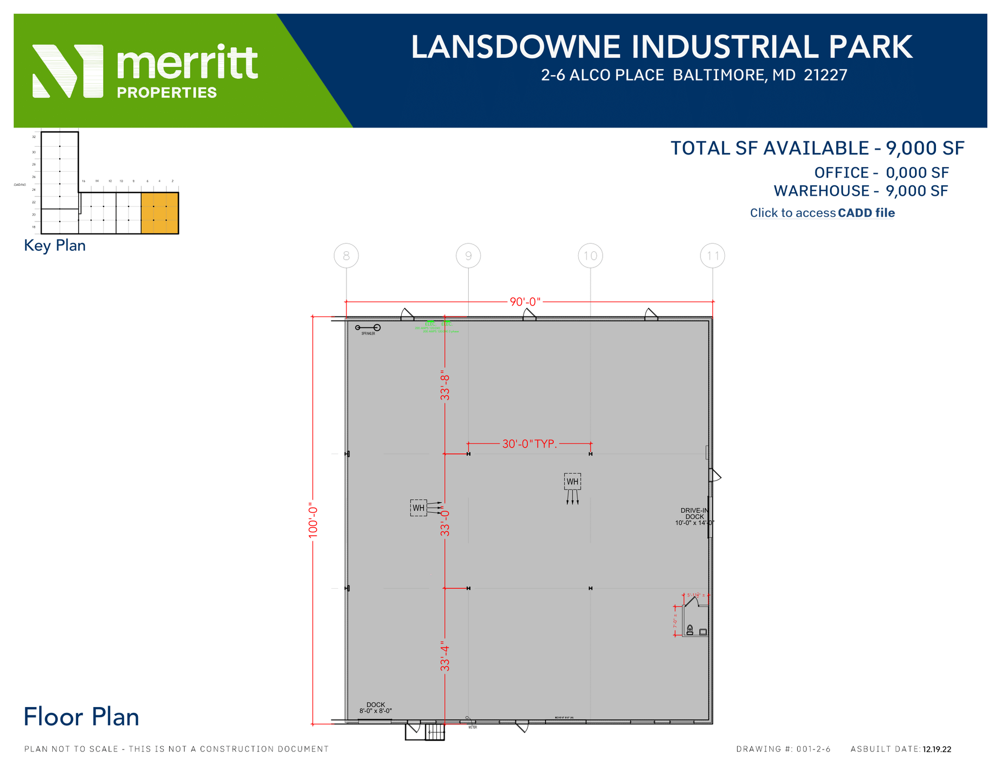 178-194 Alco Pl, Lansdowne, MD à louer Plan d’étage– Image 1 sur 1
