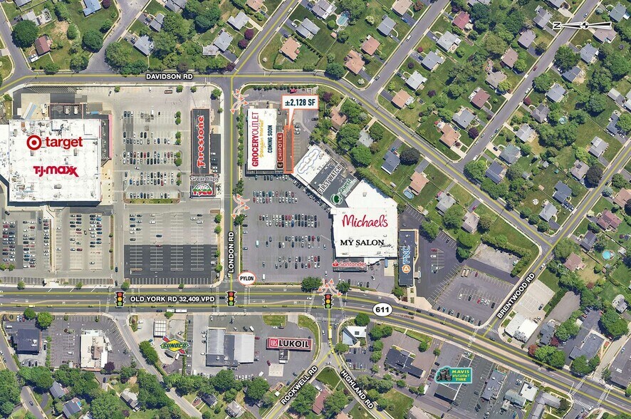 1415 Old York Rd, Abington, PA à louer - Aérien – Image 3 sur 4