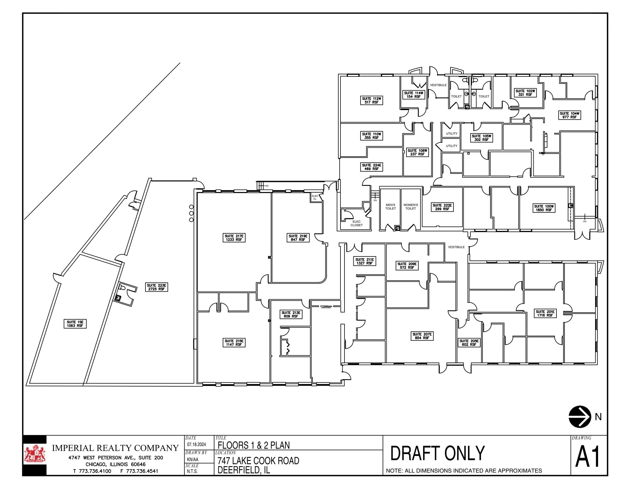 747 Lake Cook Rd, Deerfield, IL à louer Plan de site– Image 1 sur 1
