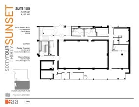 6430 W Sunset Blvd, Los Angeles, CA à louer Plan d’étage– Image 1 sur 1