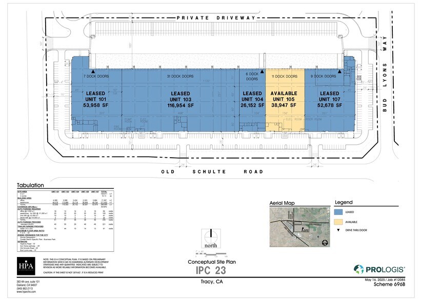 6389 Hopkins Rd, Tracy, CA à louer - Plan de site – Image 3 sur 3