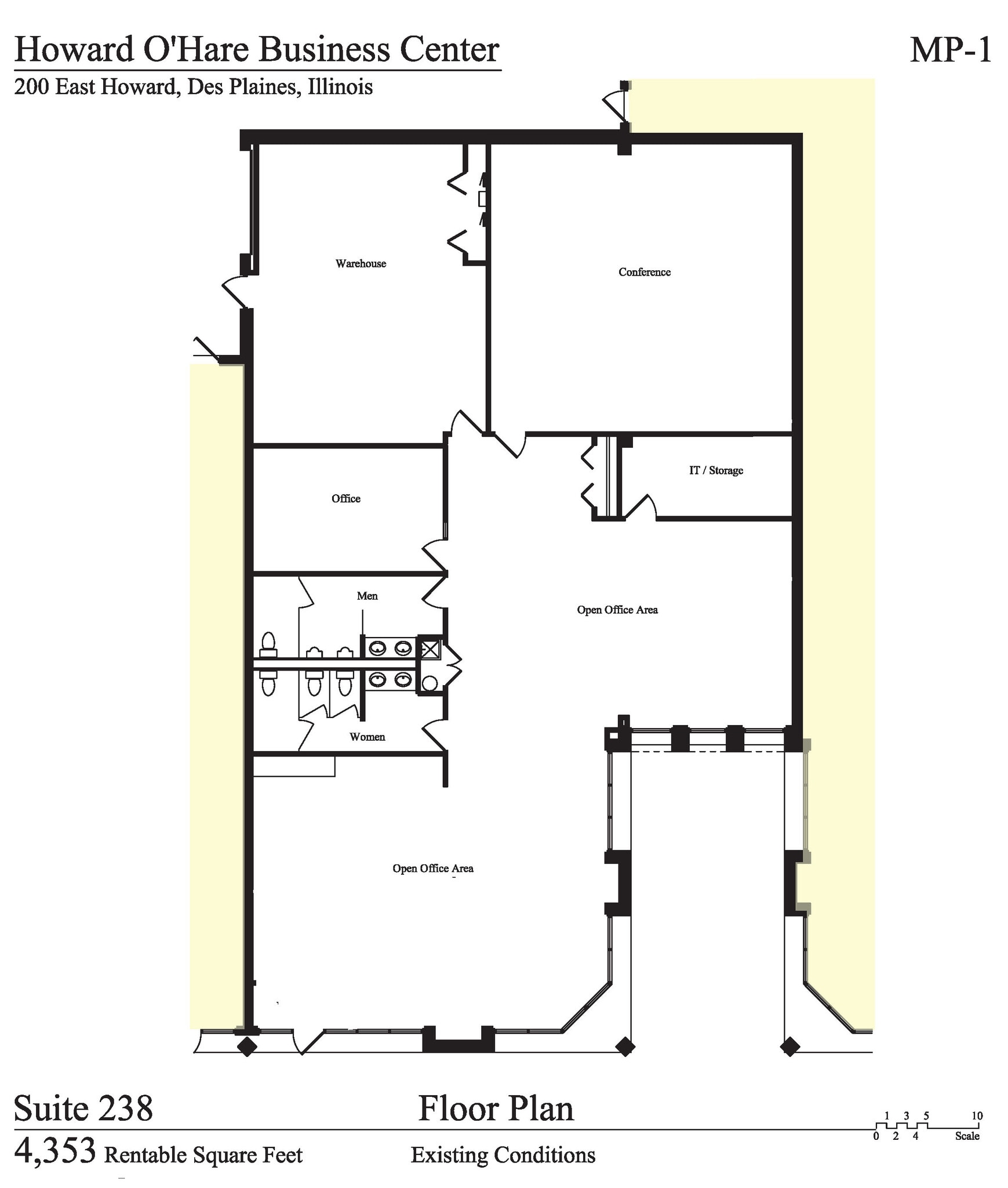 200 E Howard Ave, Des Plaines, IL à louer Plan d’étage– Image 1 sur 1