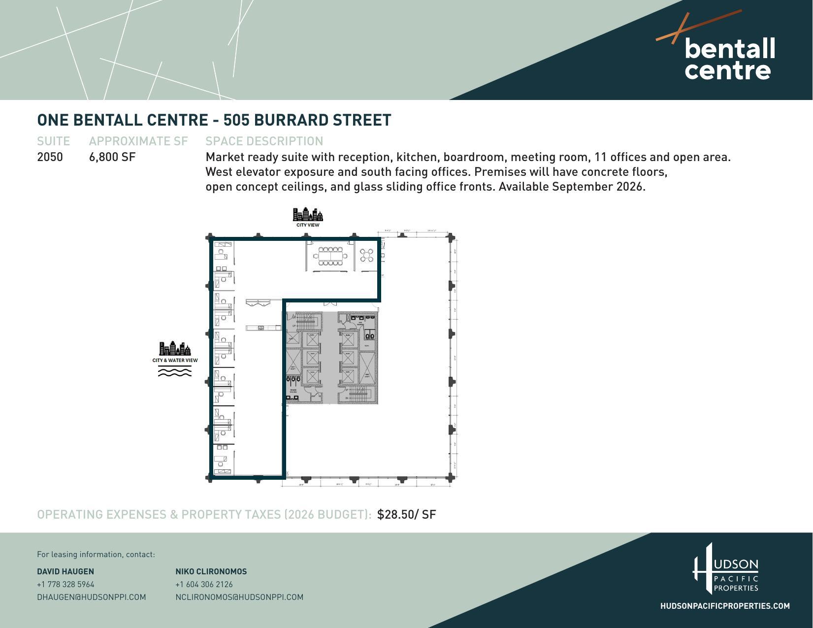 505 Burrard St, Vancouver, BC à louer Plan d’étage– Image 1 sur 1
