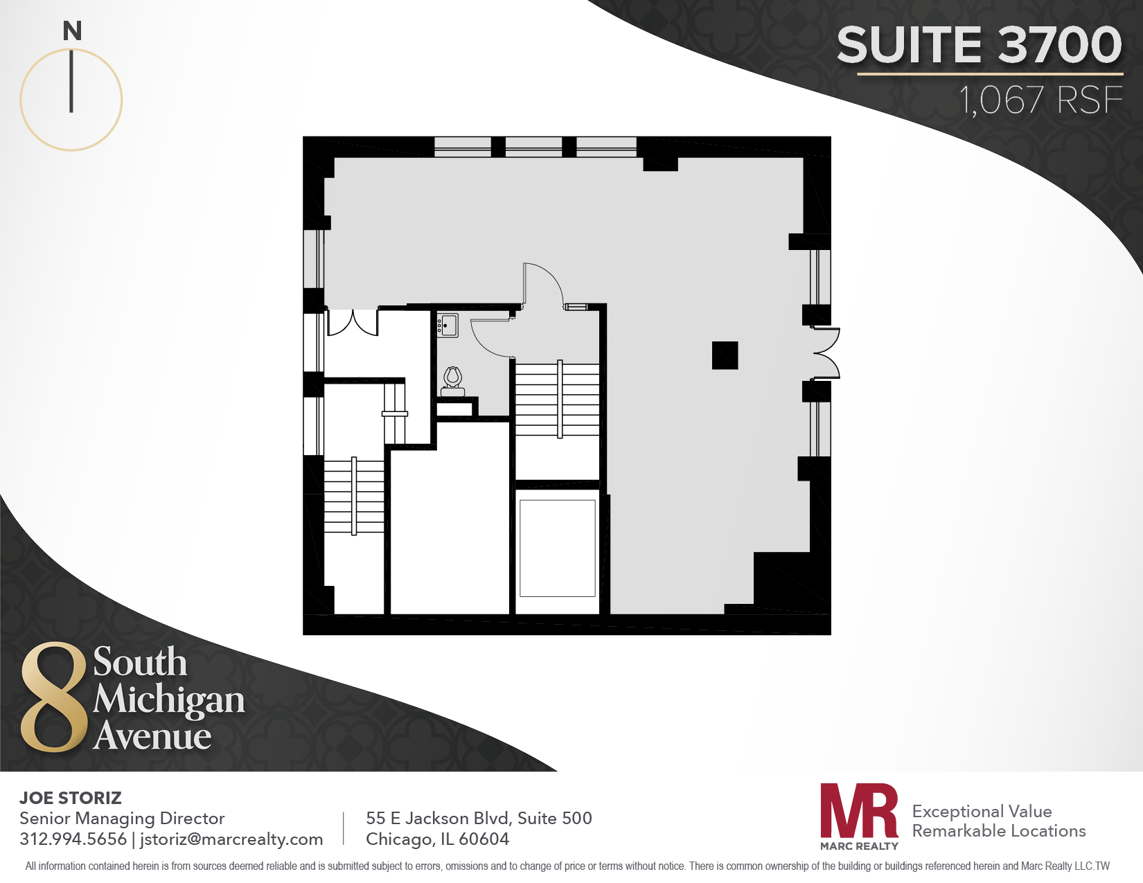 8 S Michigan Ave, Chicago, IL à louer Plan d’étage– Image 1 sur 7