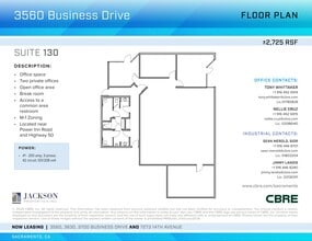 3700 Business Dr, Sacramento, CA à louer Plan de site– Image 2 sur 2