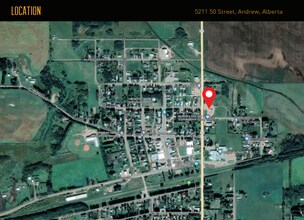 5211 50 St, Andrew, AB - Vue aérienne vue de carte