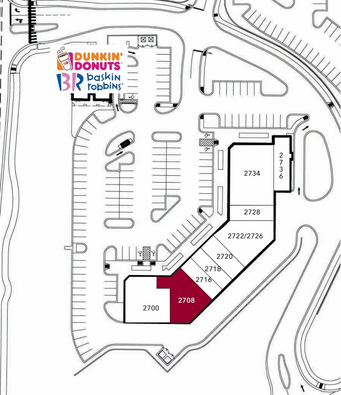 2700-2736 Nc-55 Hwy, Cary, NC à louer Plan de site– Image 1 sur 1