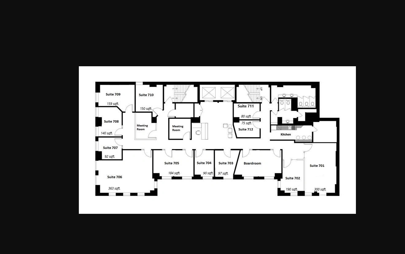 350 Bay St, Toronto, ON à louer Plan d’étage– Image 1 sur 1
