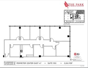 47 Perimeter Ctr E, Atlanta, GA à louer Plan d’étage– Image 1 sur 1