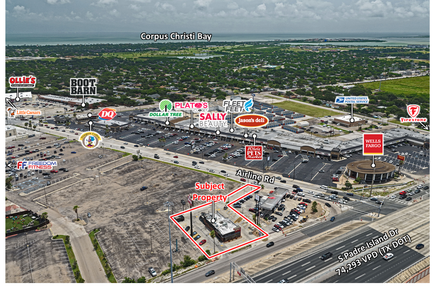 5934 S Padre Island Dr, Corpus Christi, TX à louer - Photo de l’immeuble – Image 2 sur 4
