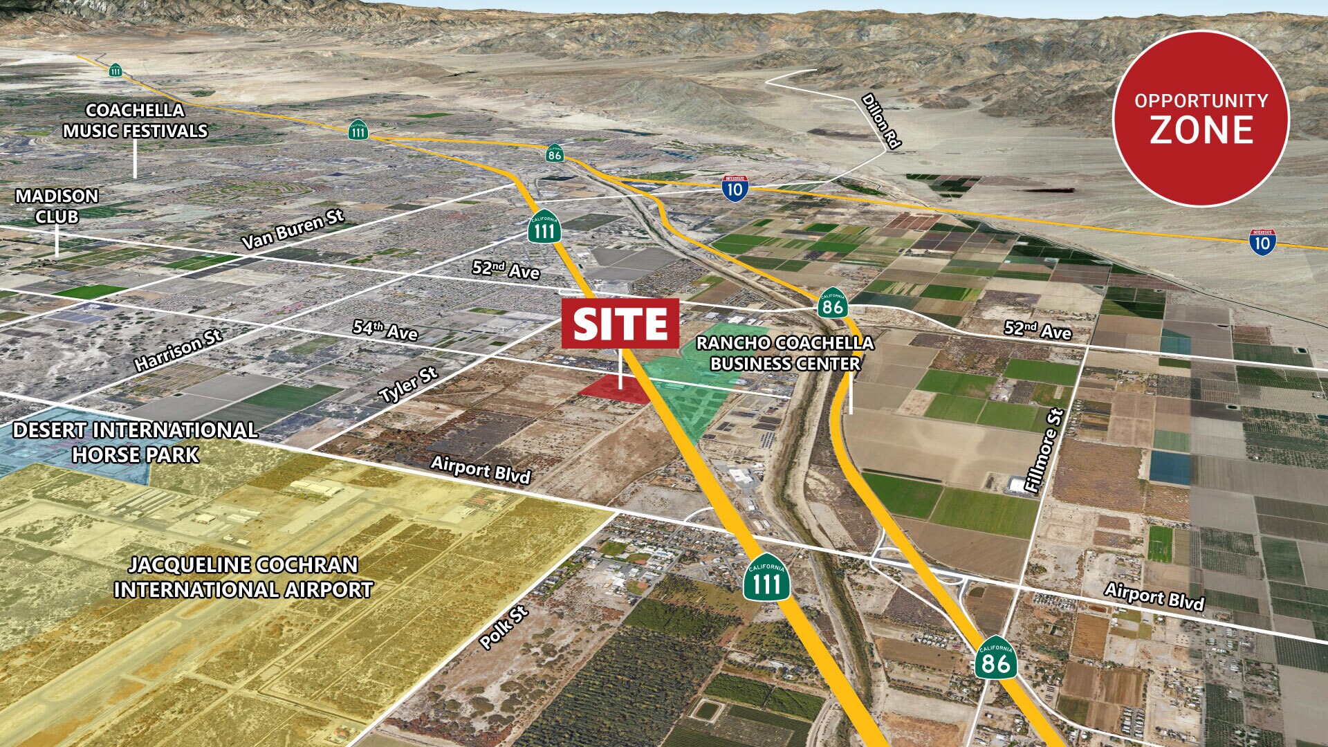 54th Ave & Hwy 111, Coachella, CA à vendre Aérien– Image 1 sur 7