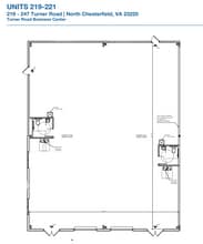 219 Turner Rd, North Chesterfield, VA à louer Plan d’étage– Image 1 sur 1