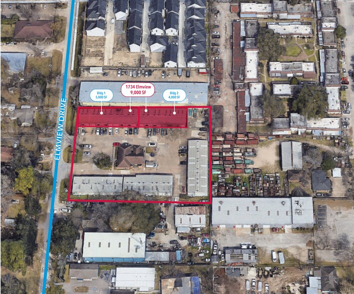 1730 Elmview Dr, Houston, TX à louer - Aérien – Image 2 sur 2