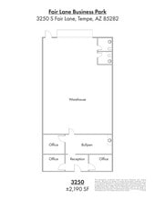 3202-3254 S Fair Ln, Tempe, AZ à louer Plan d’étage– Image 1 sur 1