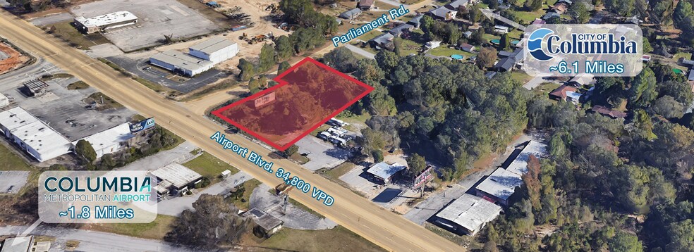 2325 Airport Blvd, West Columbia, SC à louer - Photo de l’immeuble – Image 1 sur 5