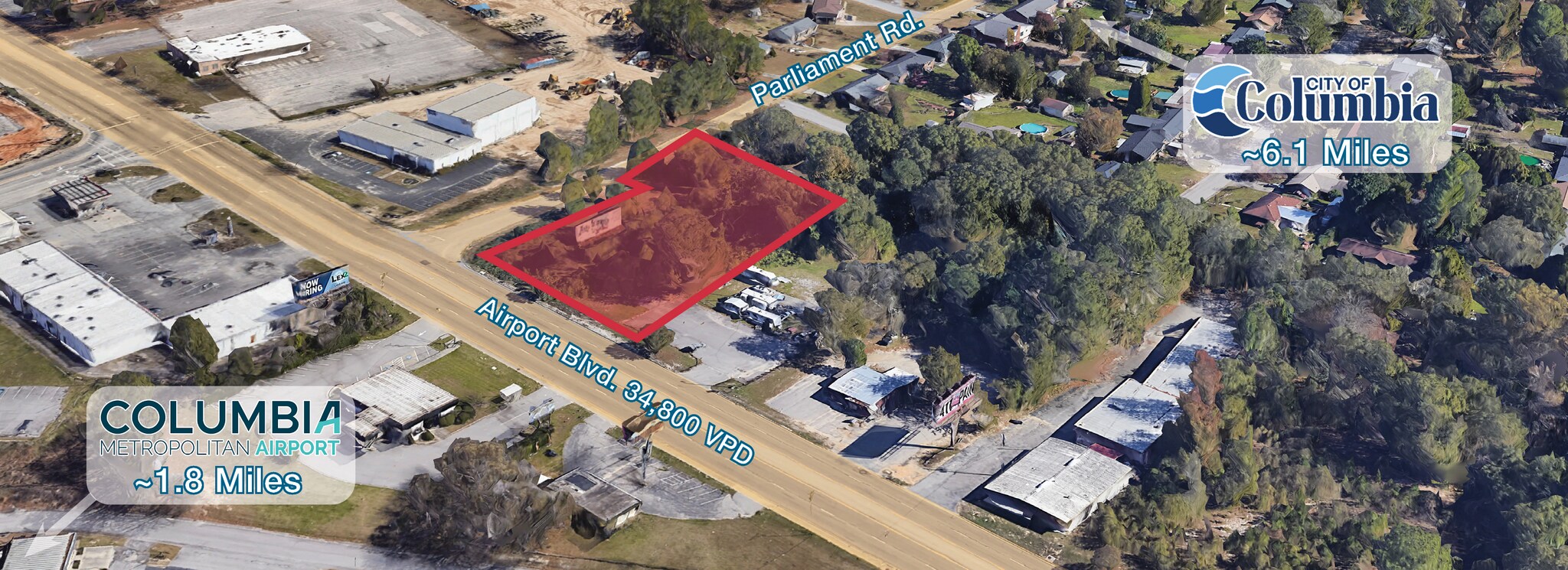 2325 Airport Blvd, West Columbia, SC à louer Photo de l’immeuble– Image 1 sur 6