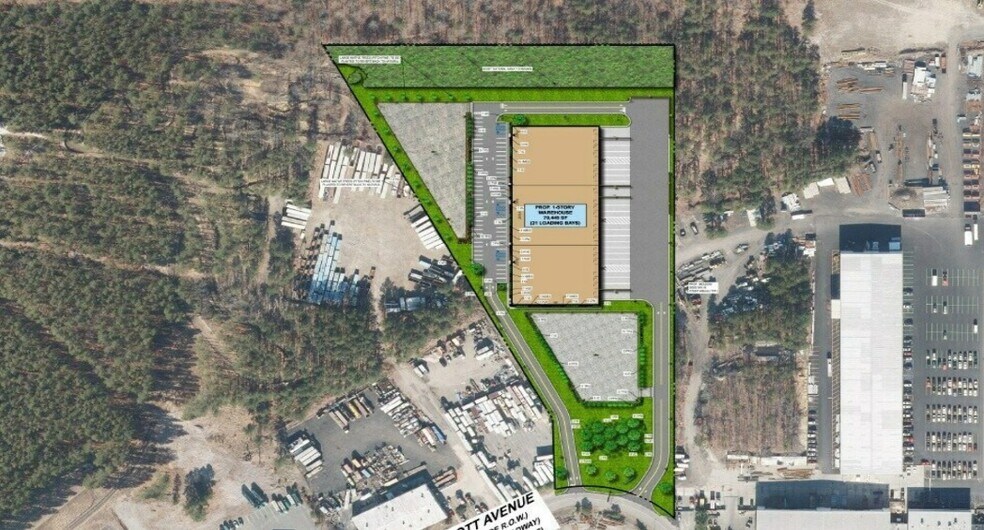 1001 Scott Ave, Calverton, NY à vendre - Photo de l’immeuble – Image 1 sur 2