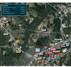 1006 N Brightleaf Blvd, Smithfield, NC - VUE AÉRIENNE  vue de carte