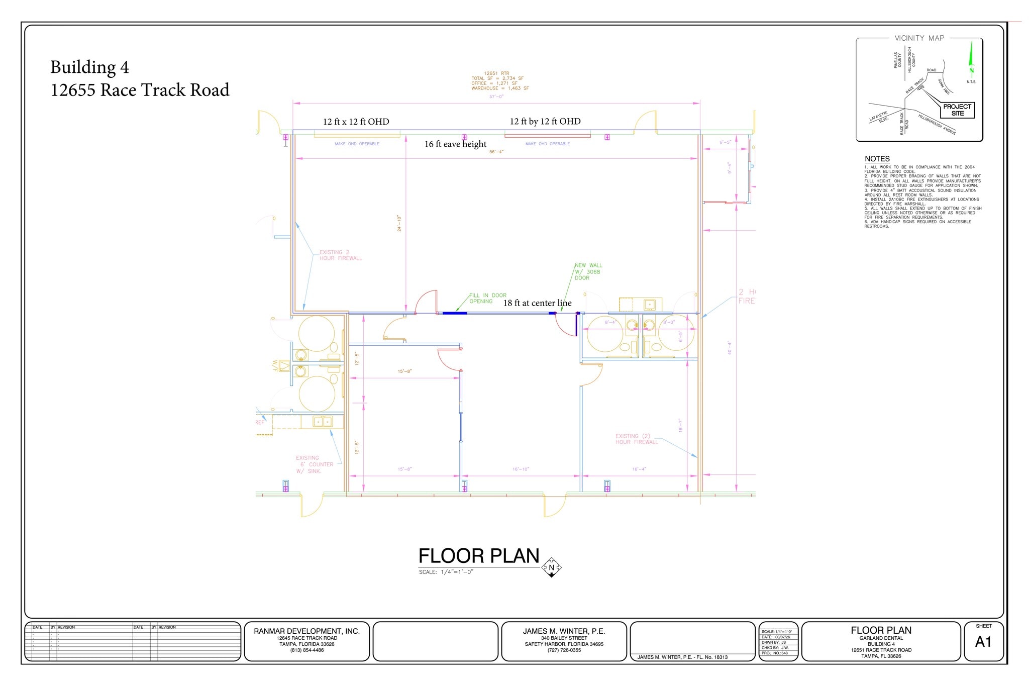 12645 Race Track Rd, Tampa, FL à louer Plan de site– Image 1 sur 1