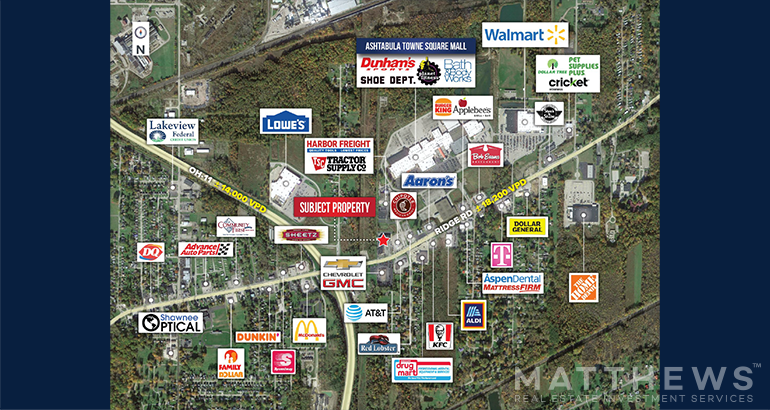 2825-2893 N Ridge Rd, Ashtabula, OH à louer - Photo de l’immeuble – Image 3 sur 3
