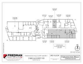 21800 Haggerty Rd, Northville, MI à louer Plan d’étage– Image 2 sur 2