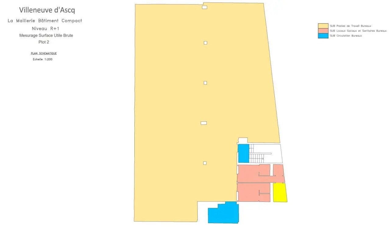 61 Avenue Le Notre, Villeneuve-d'Ascq à louer Plan d’étage– Image 1 sur 1