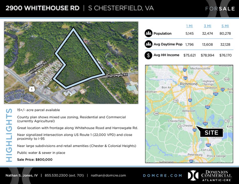 2900 Whitehouse Rd, Colonial Heights, VA à vendre - Aérien – Image 2 sur 4